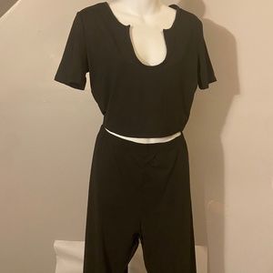 Women’s 2piece Black stretch Outfit Set